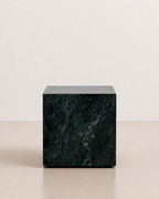 Marble Cube Side Table 400- Verde