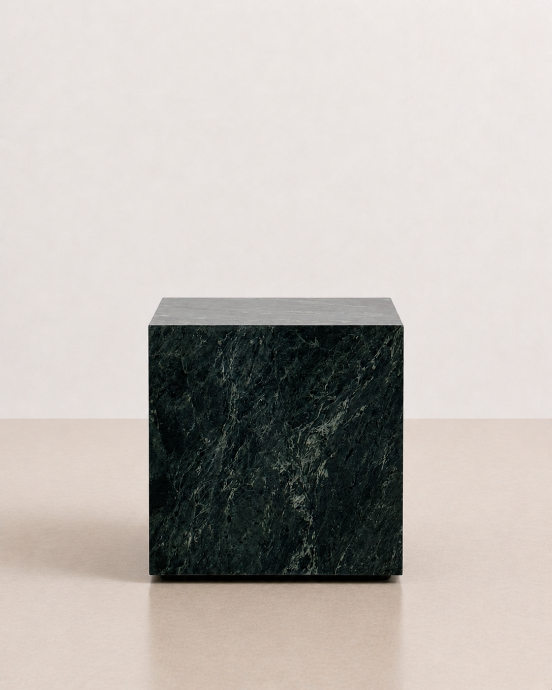 Marble Cube Side Table 400- Verde