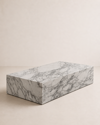 Block Marble Coffee Table - Arabescato